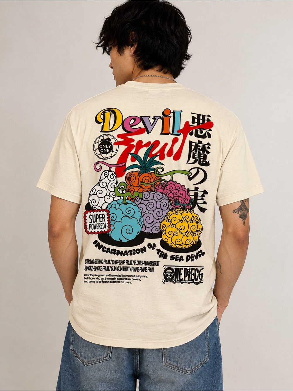 One Piece Ripple Junction Devil Fruit Anime Graphic T Shirt Men’s Large
